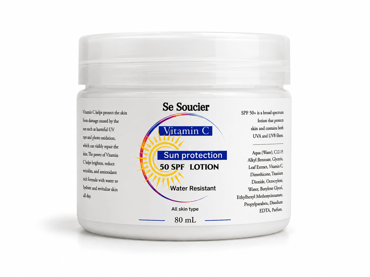 Vitamin C Sun protection 50 SPF LOTION, front view